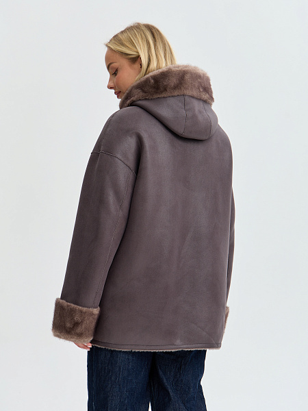 Дубленка LAWINTER  модель 35482, цвет Капучино