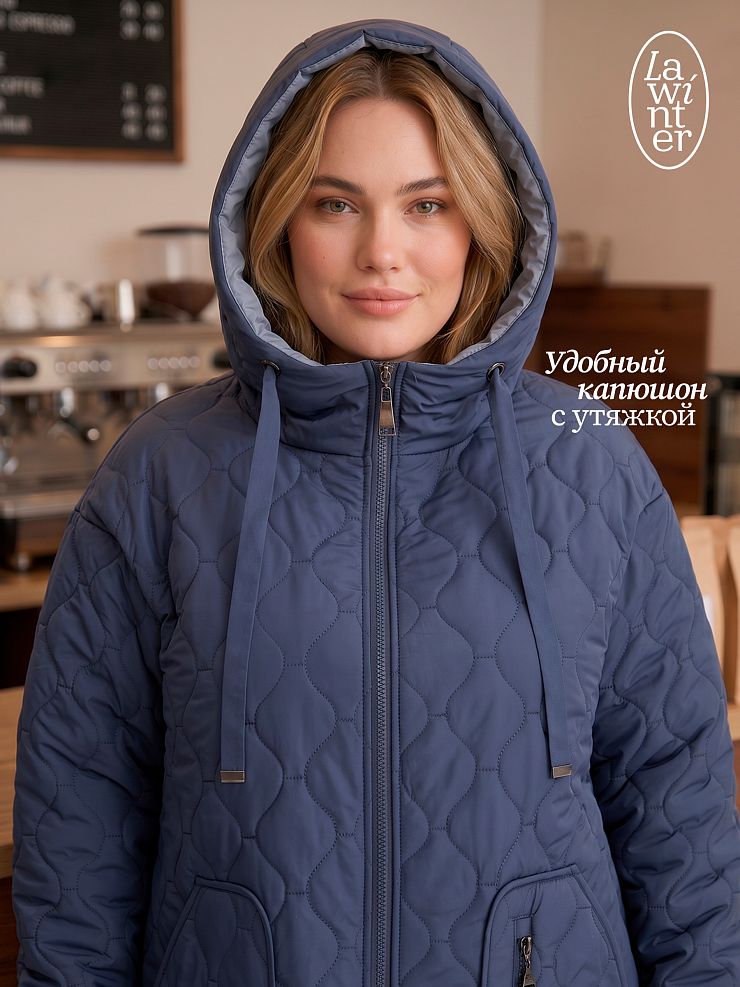 Куртка женская демисезонная LAWINTER, джинсовая, модель 83594