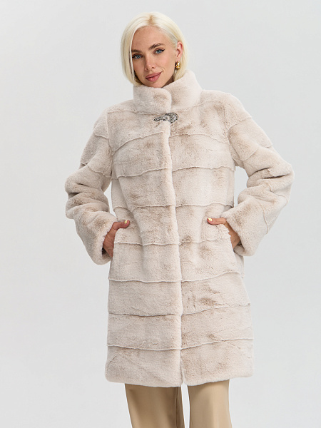 Шуба LAWINTER  модель 53961, цвет Молочный