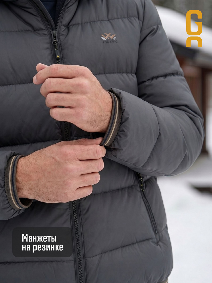 Куртка мужская зимняя GRIZMAN, темно-серая, модель 73160