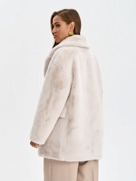 Шуба LAWINTER  модель 54243, цвет Молочный