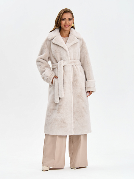 Шуба LAWINTER  модель 53576, цвет Молочный