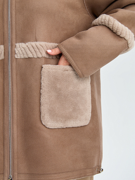 Дубленка LAWINTER  модель 35931, цвет Мокко