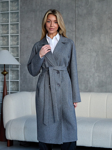Пальто LAWINTER  модель 84867, цвет Темно-серый