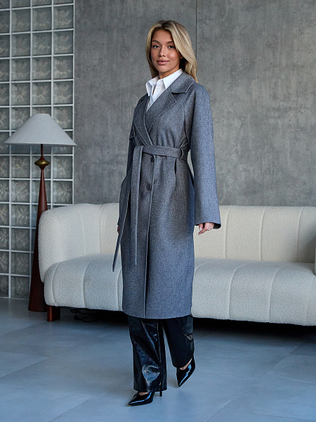 Пальто LAWINTER  модель 84867, цвет Темно-серый