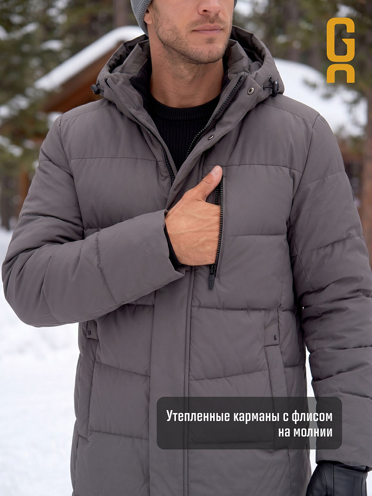 Куртка мужская зимняя GRIZMAN, графит, модель 73853