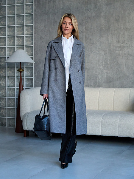 Пальто LAWINTER  модель 84867, цвет Темно-серый