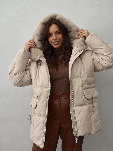 Куртка LAWINTER  модель 84222, цвет Молочный