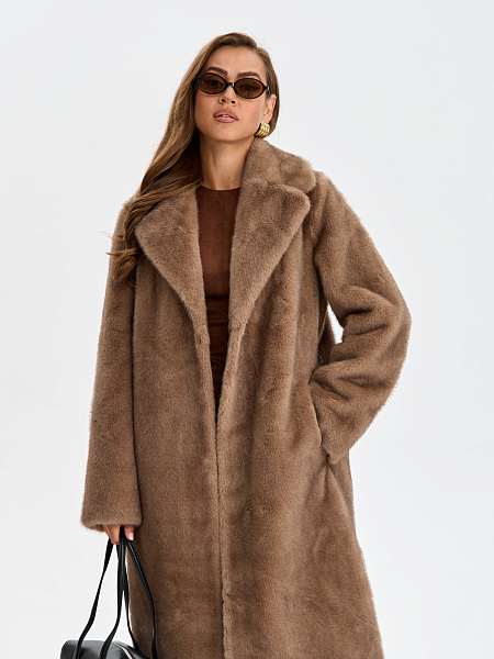 Шуба LAWINTER  модель 5391, цвет Светло-коричневый