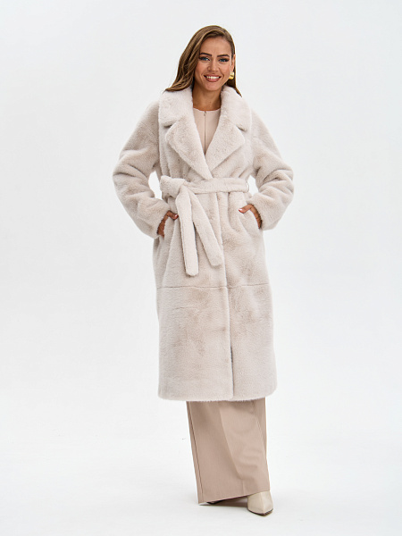 Шуба LAWINTER  модель 53933, цвет Молочный