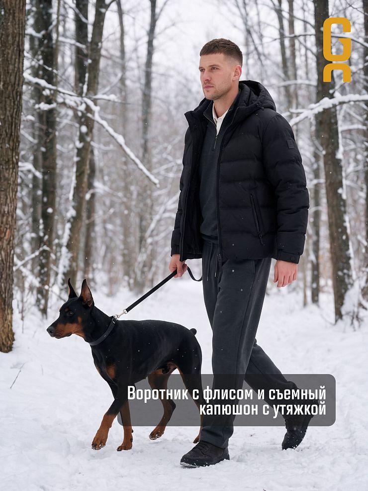 Куртка мужская зимняя GRIZMAN, черная, модель 76411