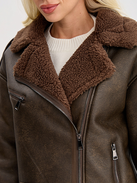 Дубленка VACANT  модель 34502, цвет Коричневый