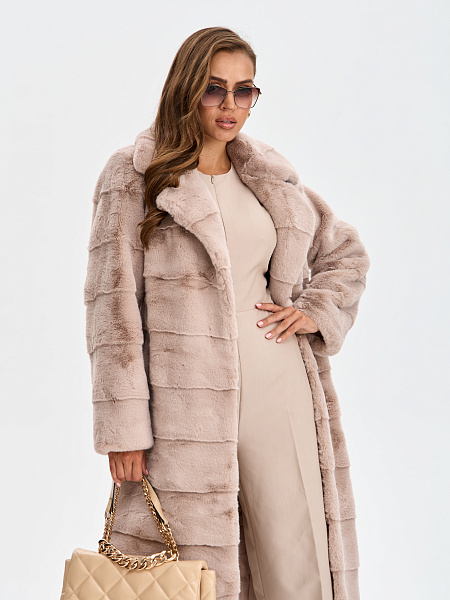 Шуба LAWINTER  модель 53591, цвет Пудра