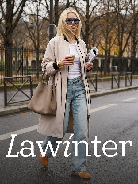 Плащ женский осенний LAWINTER, молочный, модель 82433