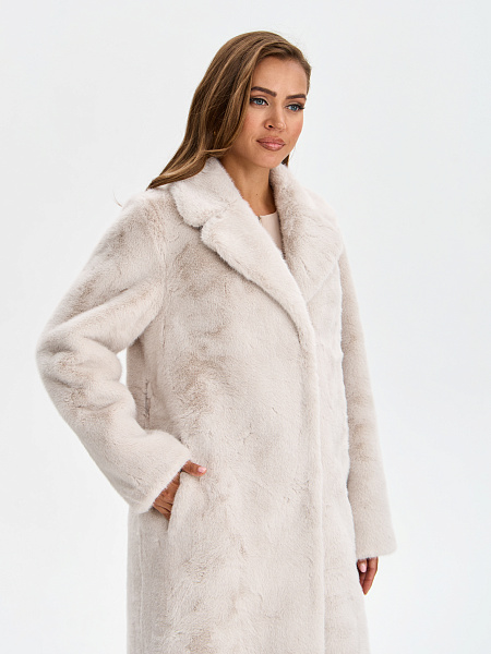 Шуба LAWINTER  модель 5391, цвет Молочный