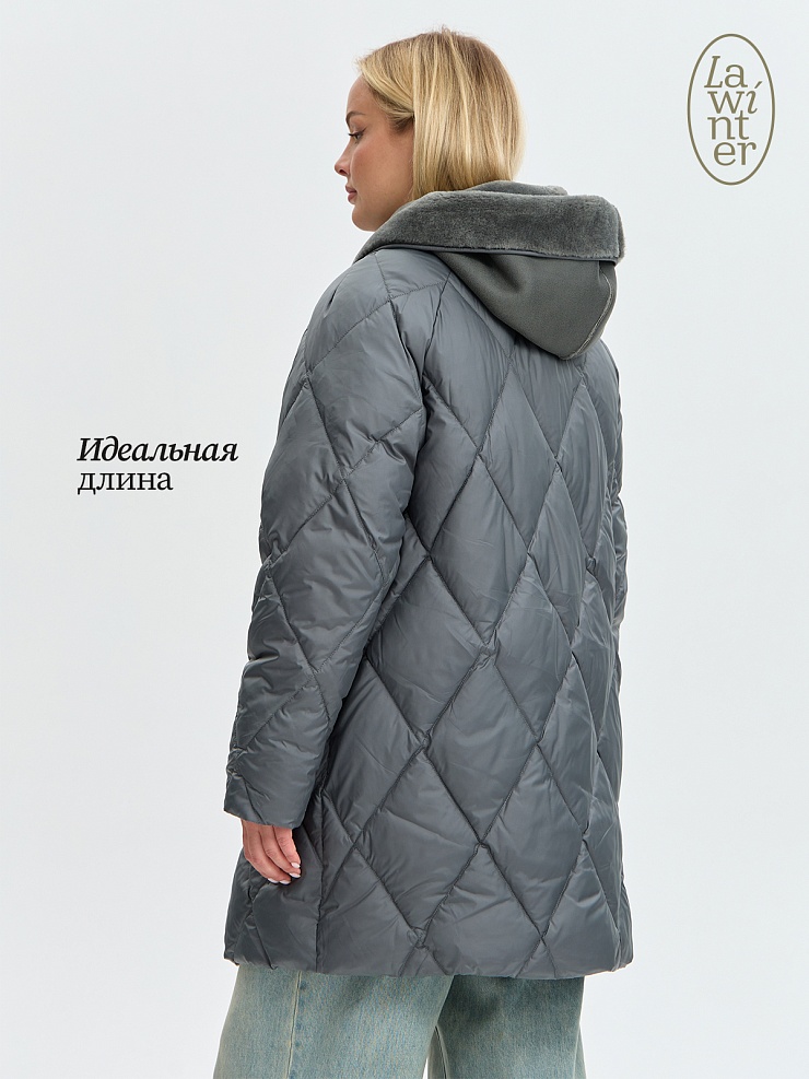 Куртка женская зимняя LAWINTER, олива, модель 84131