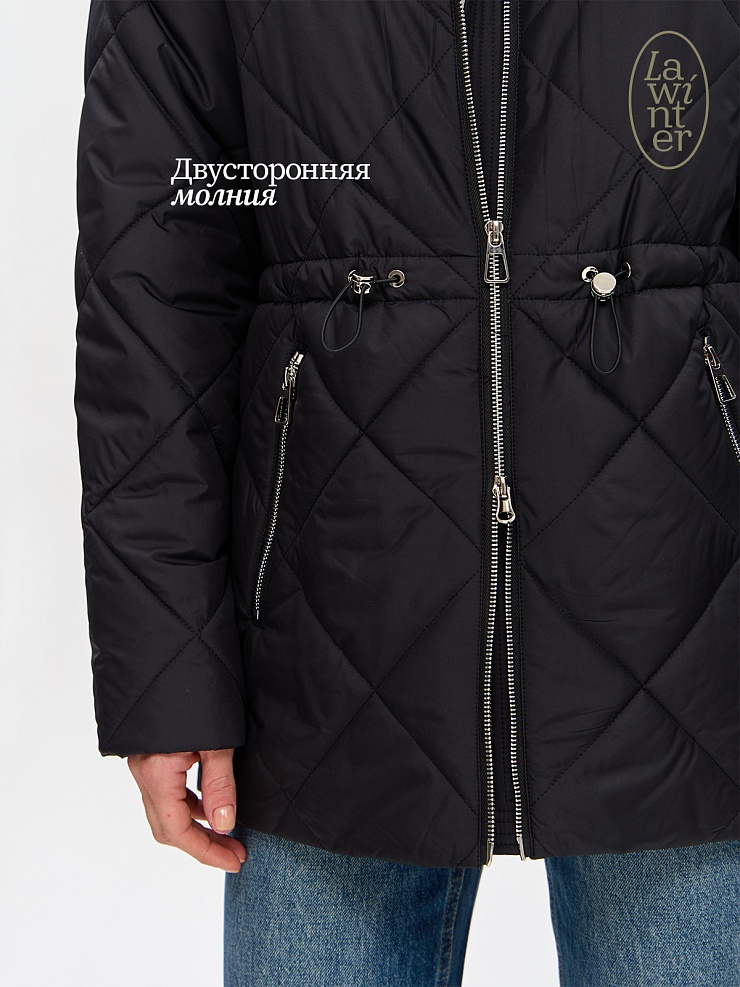 Куртка женская демисезонная LAWINTER, черная, модель 84619