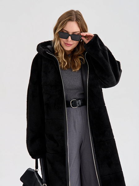 Дубленка LAWINTER  модель 35253, цвет Черный