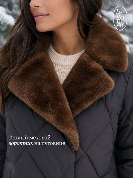 Куртка женская зимняя LAWINTER, графит, модель 85361