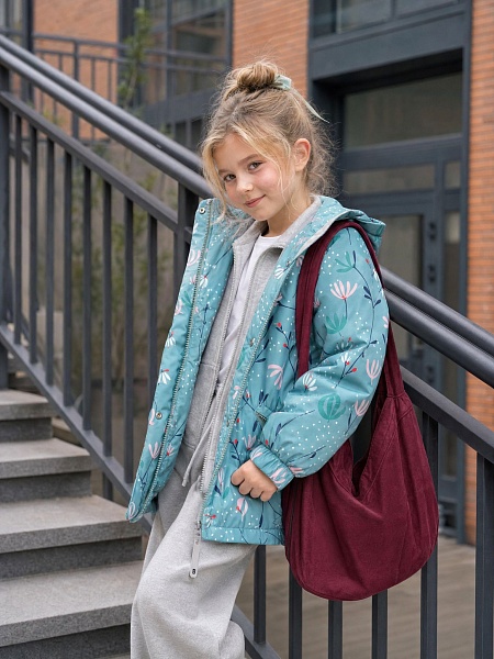 Куртка для девочки демисезонная BRITT, зеленая, модель 64412