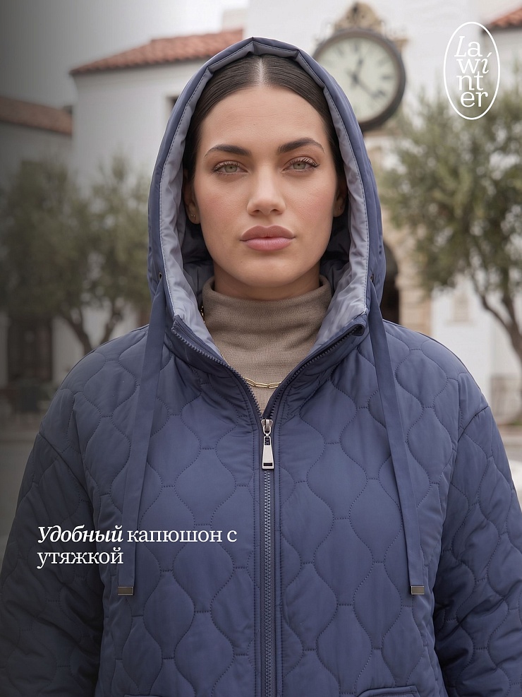 Куртка женская демисезонная LAWINTER, джинсовая, модель 83594