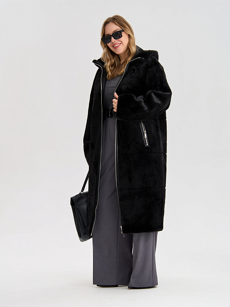 Дубленка LAWINTER  модель 35253, цвет Черный