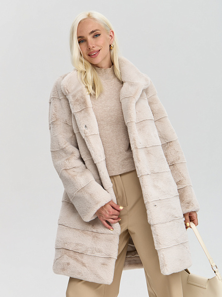 Шуба LAWINTER  модель 53961, цвет Молочный