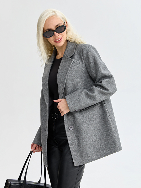 Пальто LAWINTER  модель 84822, цвет Светло-серый