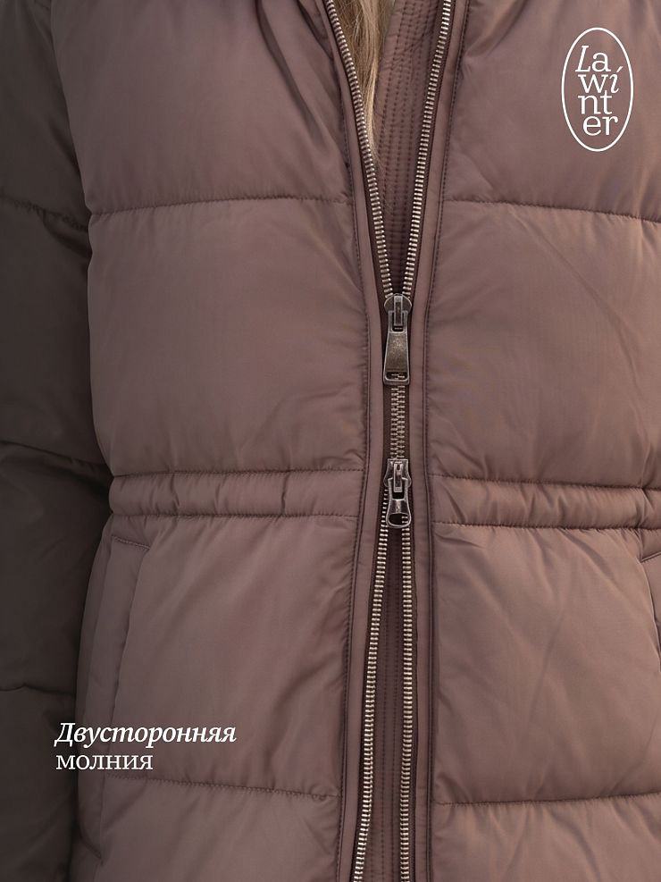 Куртка женская зимняя LAWINTER, капучино, модель 86659