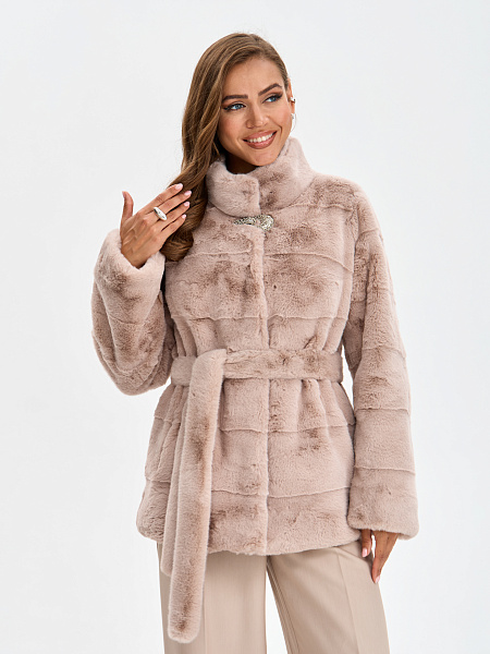 Шуба LAWINTER  модель 53961, цвет Пудра