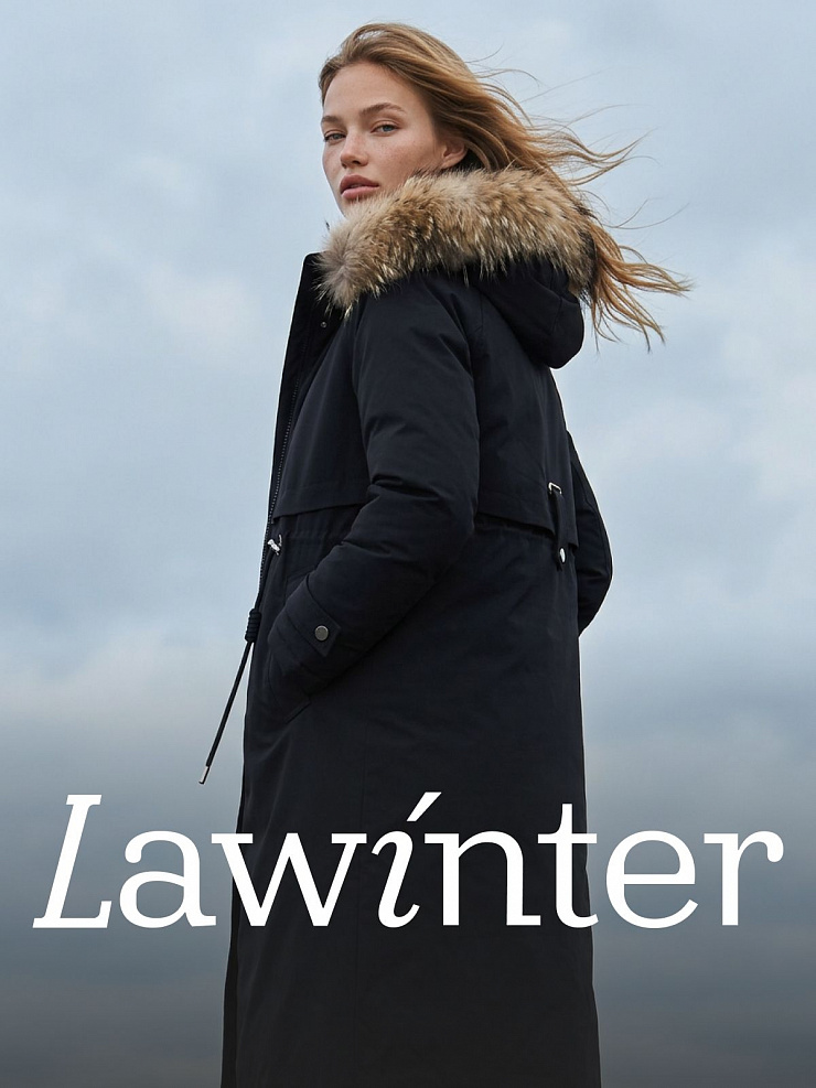 Парка женская зимняя LAWINTER, черная, модель 83726