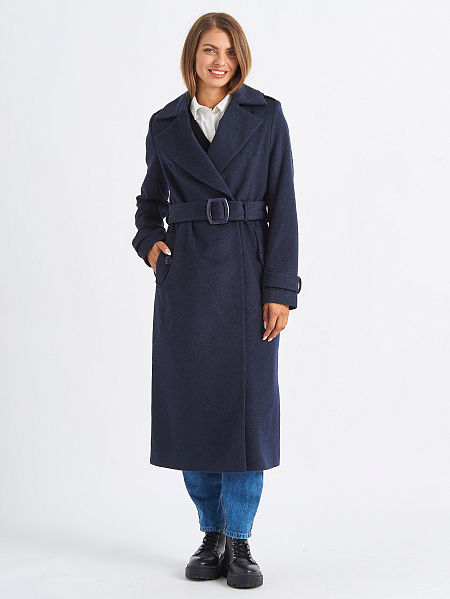 Пальто VALENCIA  модель 80129, цвет Темно-синий