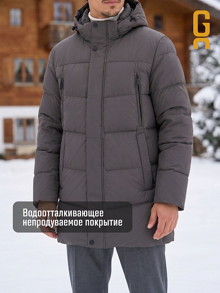 Пуховик мужской зимний GRIZMAN, графит, модель 75962