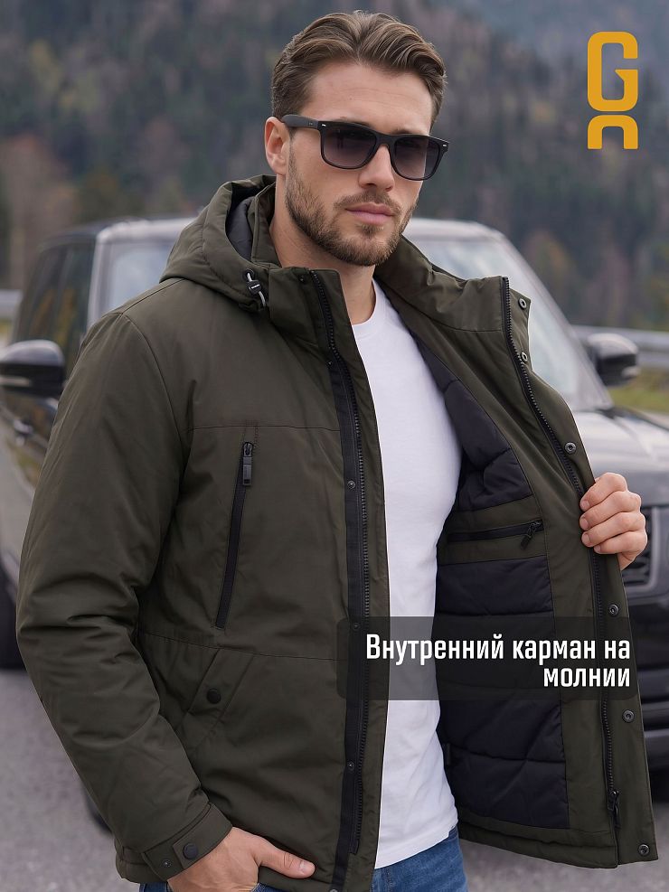 Куртка мужская демисезонная GRIZMAN, хаки, модель 74786