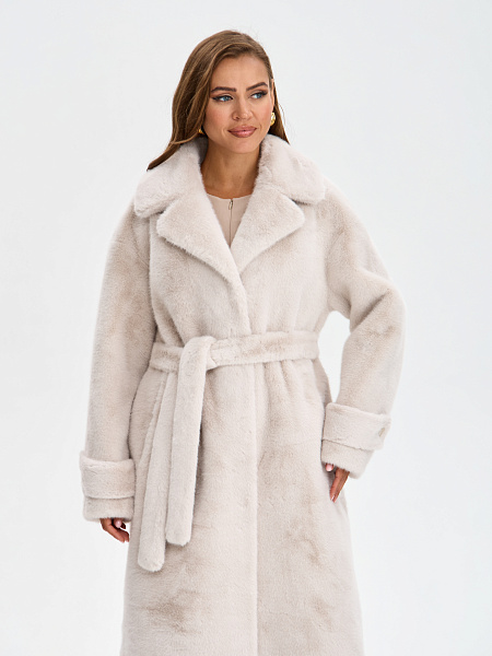 Шуба LAWINTER  модель 53576, цвет Молочный