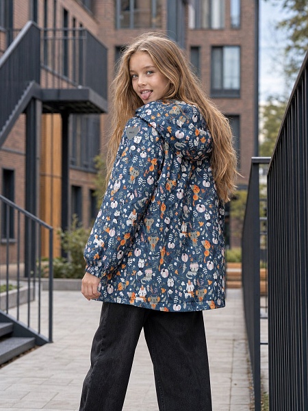 Куртка для девочки демисезонная BRITT, графит, модель 64412