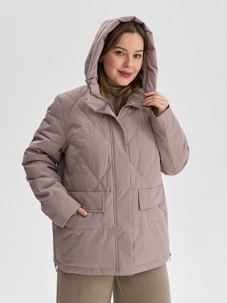 Куртка женская демисезонная LAWINTER, светлый капучино, модель 84623
