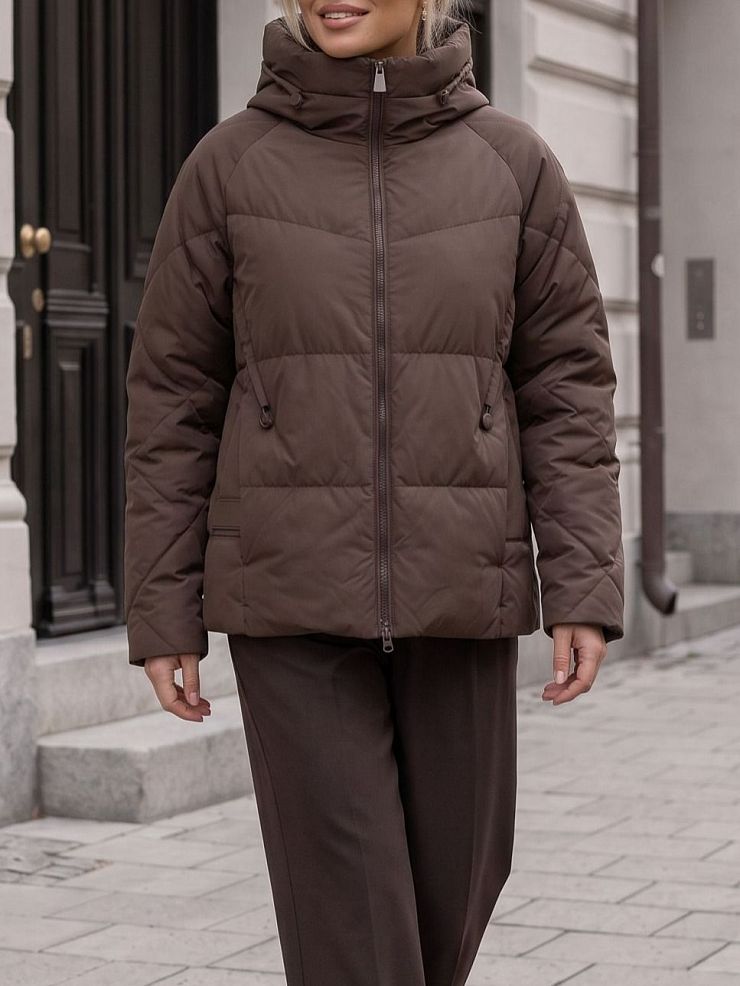 Куртка женская демисезонная LAWINTER, мокко, модель 84593