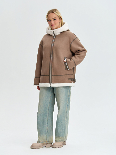 Дубленка LAWINTER  модель 35338, цвет Мокко