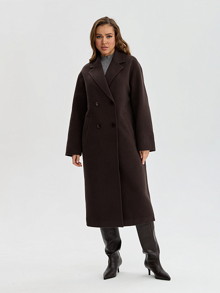 Пальто LAWINTER  модель 83891, цвет Темно-коричневый