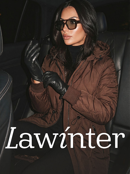 Пальто женское демисезонное LAWINTER, коричневое, модель 83885