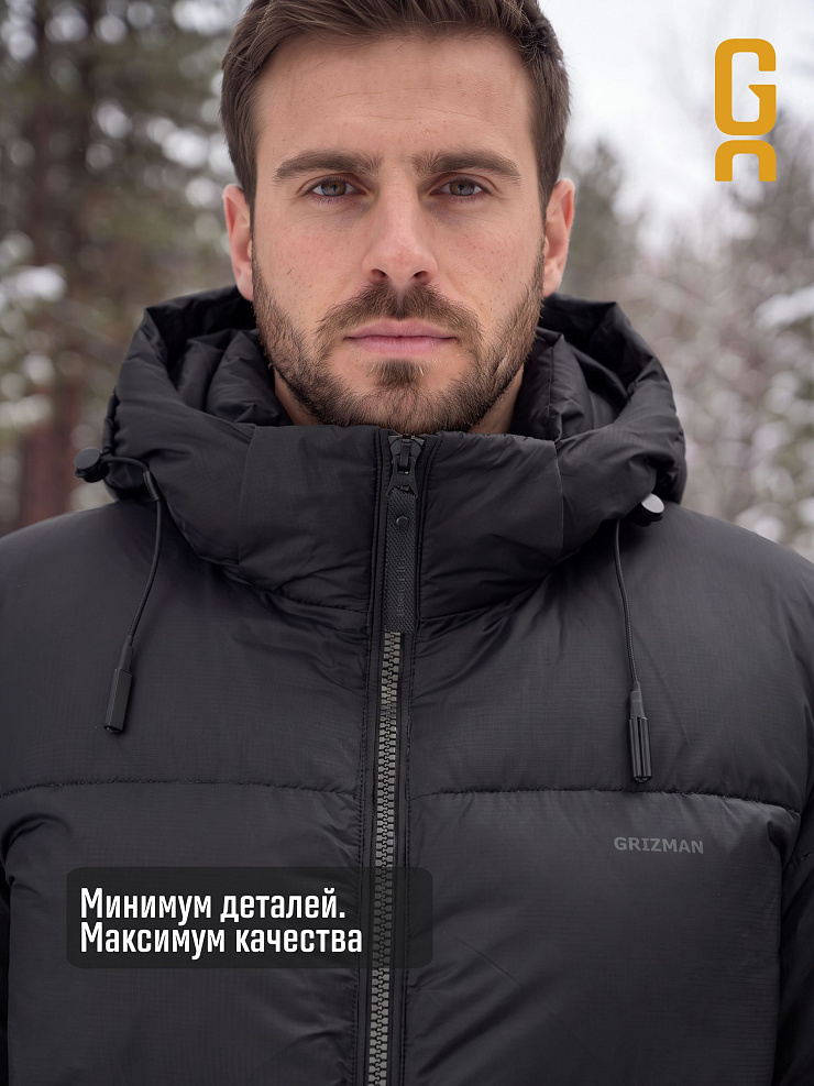 Куртка мужская зимняя GRIZMAN, черная, модель 76981