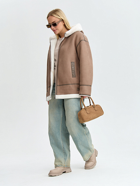 Дубленка LAWINTER  модель 35338, цвет Мокко