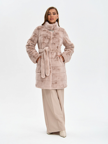 Шуба LAWINTER  модель 53961, цвет Пудра
